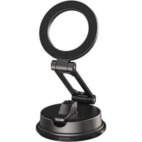FHDFHD for MagSafe Car Mount Magnetic Phone Holder 360Rotation Suction Cup Phone Mount for Car Foldable Adjustable Stable Cradle Compatible with iPhone 17/16/15/14/13/12 Series Android