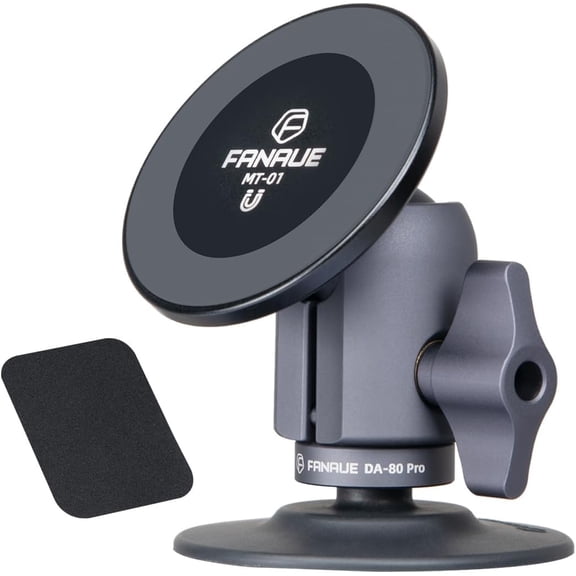 FHDFHD SC-03T Magnetic Car Mount Compatible with RAM Mounts B Size 1" Ball Head and Motorcycle Phone Mount, Magnetic Car Phone Holder Can Install on Car Accessories Dashboard for 4.7-7.5" Smartphone.