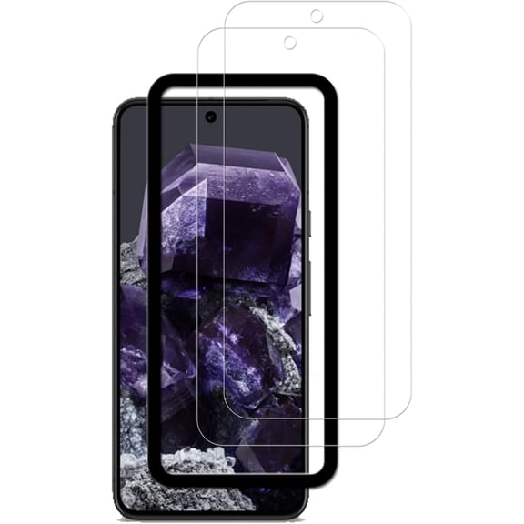 FHDFHD Screen Protector For Google Pixel 8 Pro Tempered Glass Film with Easy Alignment Tool 2-Pack