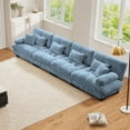 thumbnail image 1 of FFH Couches for Living Room, 173.2" Oversized 4 Seater Sofa, Modern Modular Sectional Sofa Cloud Sofa with Deep Seat (Chenille Blue, 4 Seater), 1 of 11