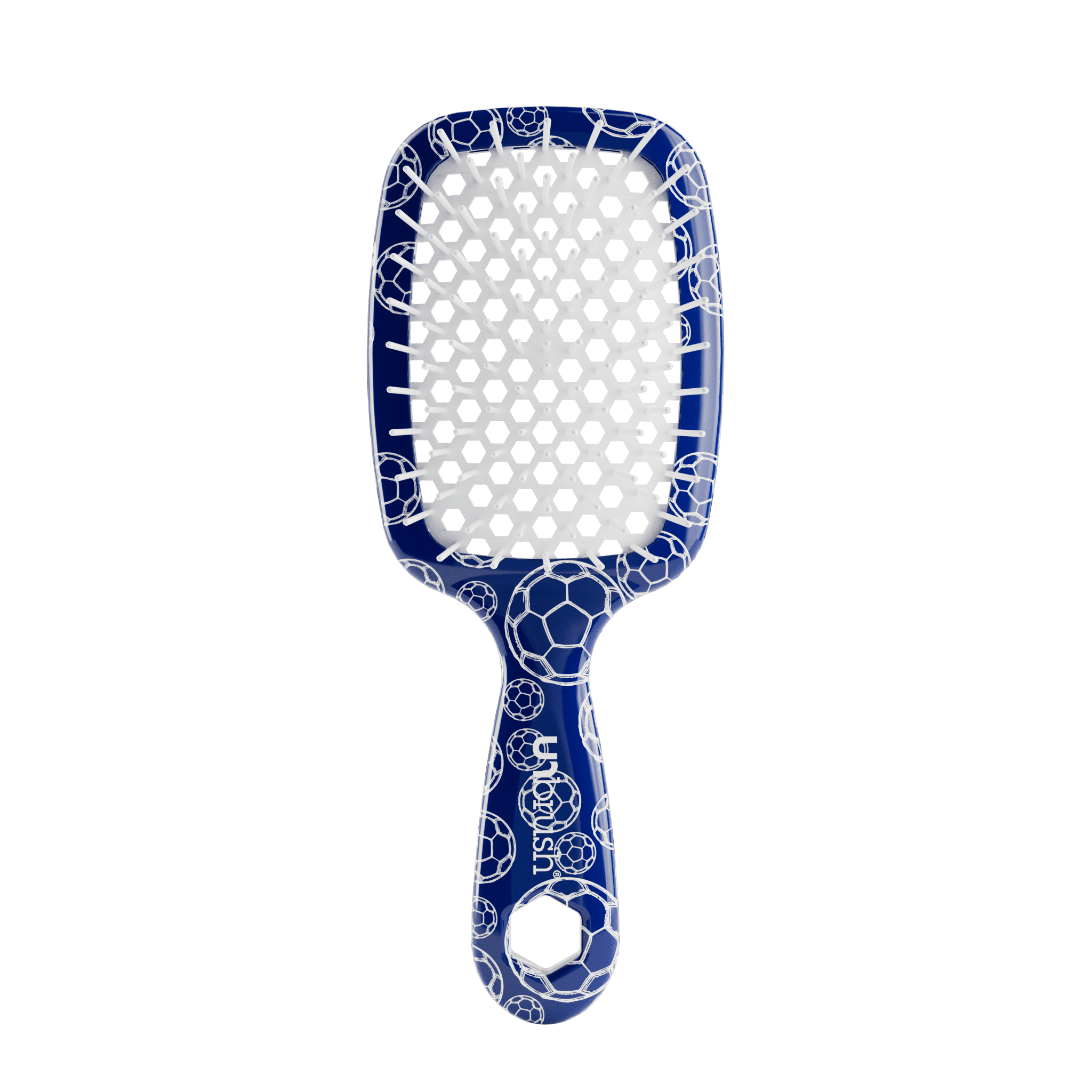 FHI Heat UNbrush Soccer Detangling Hair Brush for All Hair Types, Blue