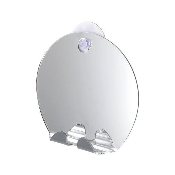 FHLFN717 Anti-Fog Shower Mirror, Fogless Bathroom Shaving Mirror with Handheld Option for Men and Women, Hanging Shower Mirror