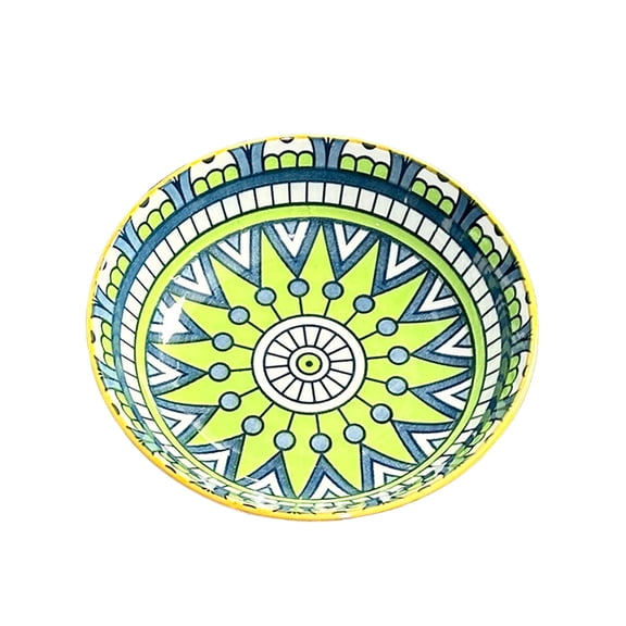 FHLFN717 Bohemian 5-inch Small Hotel Ceramic Tableware Hot Pot Appetizer Snack Dessert Plate for Home Kitchen Dining Restaurant Display