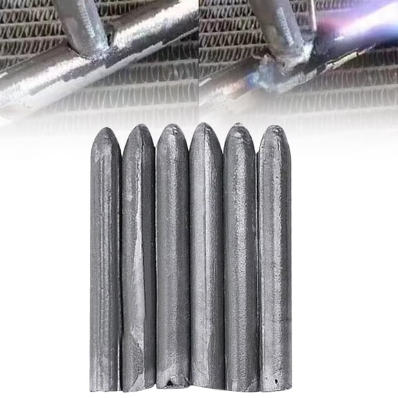 FHLFN717 Low Temperature Universal Welding Rods, 6 Pcs Aluminum Welding Rod Low Melt Soldering Sticks for Stainless Steel Iron and Copper No Flux Required, 3.07 Inch, Black