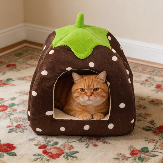 FHLFN717 Removable Washable Dog House, House Type Design, All Seasons Pet Shelter for Small Dogs, Indoor Outdoor Use, Portable Foldable Crate, Easy Storage