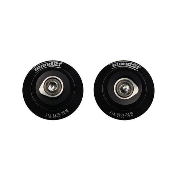 FHR Stand 21 Helmet Anchor with Post Style, Black Anodize - Pack of 2