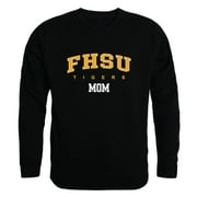 FHSU Fort Hays State University Tigers Mom Fleece Crewneck Pullover Sweatshirt Black Small