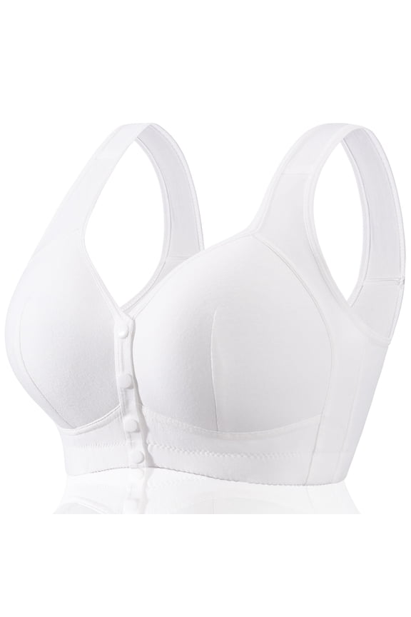 Daisy Bras for Older Women Floral Plus Size Bra Wireless Front Closure Bras for Senior Daisy Comfort Tshirt Bra