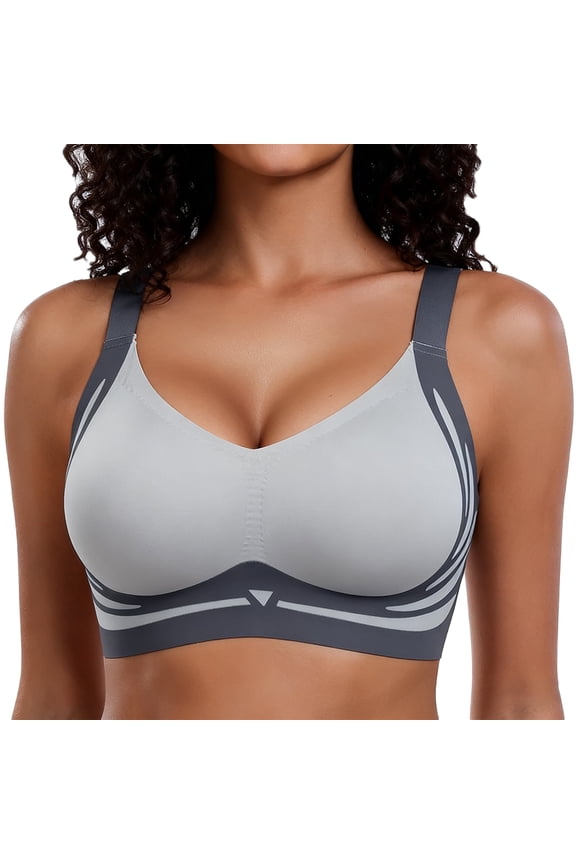 Jelly Smoothing Bra Anti Sagging Wireless Push Up Bras for Women No Underwire Full Coverage Bra Seamless Bras for Women