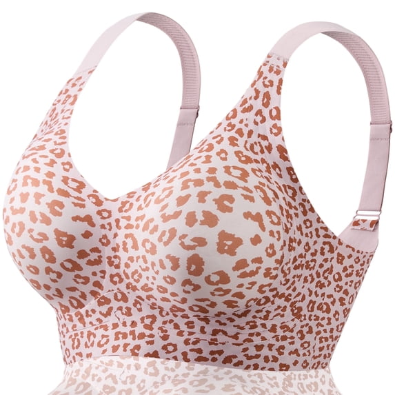 FHTECO Jelly Smoothing Bra Anti Sagging Wireless Push Up Bras for Women No Underwire Full Coverage Bra Seamless Bras for Women
