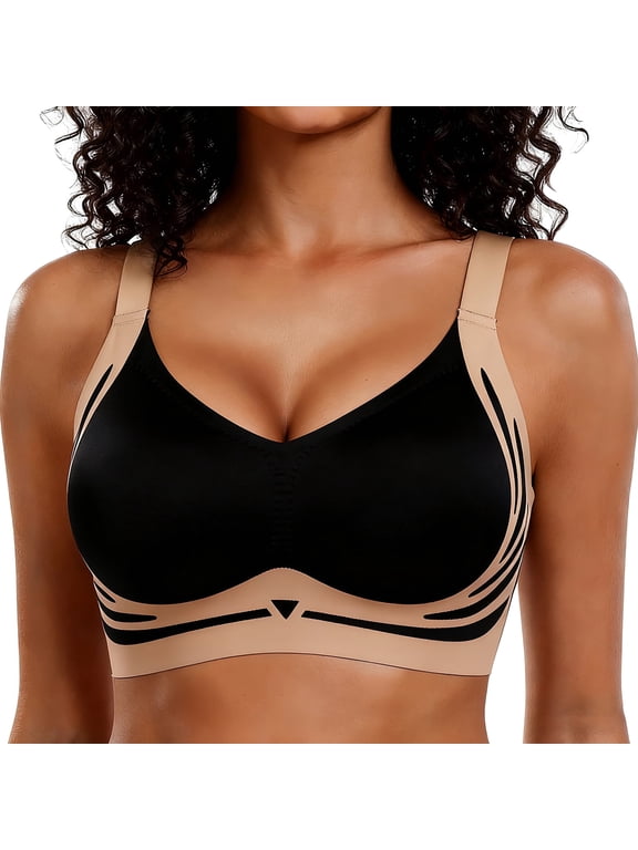 Jelly Smoothing Bra Anti Sagging Wireless Push Up Bras for Women No Underwire Full Coverage Bra Seamless Bras for Women