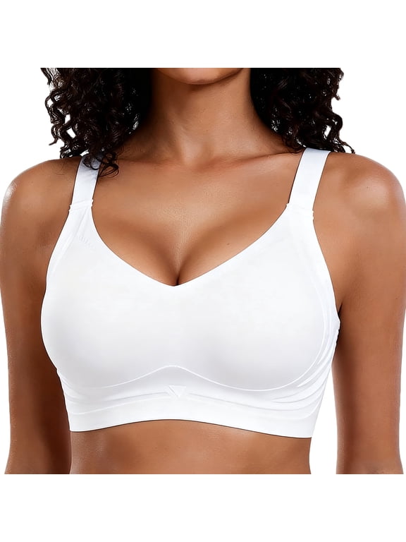 Jelly Smoothing Bra Anti Sagging Wireless Push Up Bras for Women No Underwire Full Coverage Bra Seamless Bras for Women