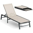 thumbnail image 1 of FHVIT Outdoor Chaise Lounge Chair, Foldable Patio Lounge for Tanning Poolside Yard Deck Chairs, 1 of 9