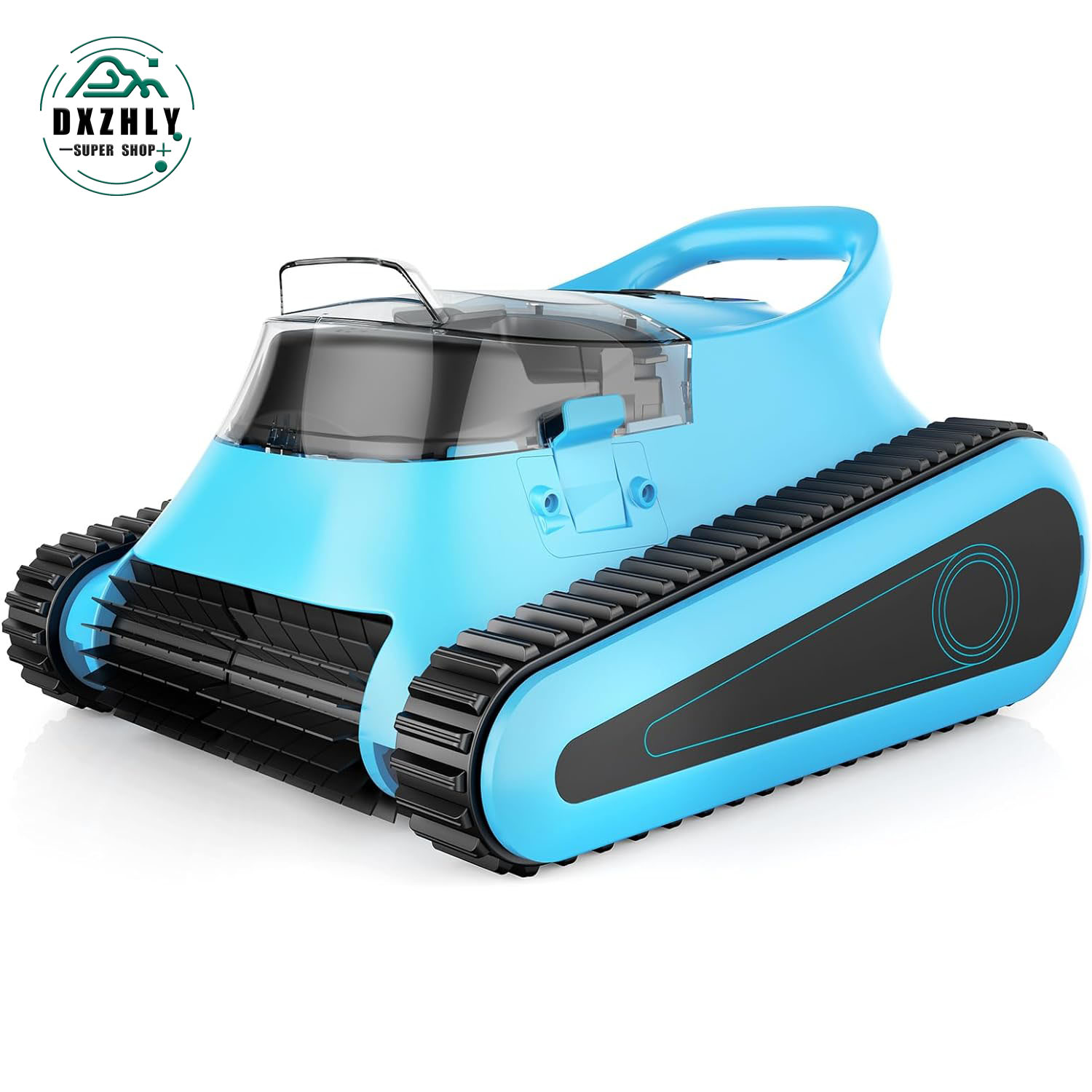 FHWMLH Cordless Pool Vacuum Robot 180W Suction, 150 Mins Runtime