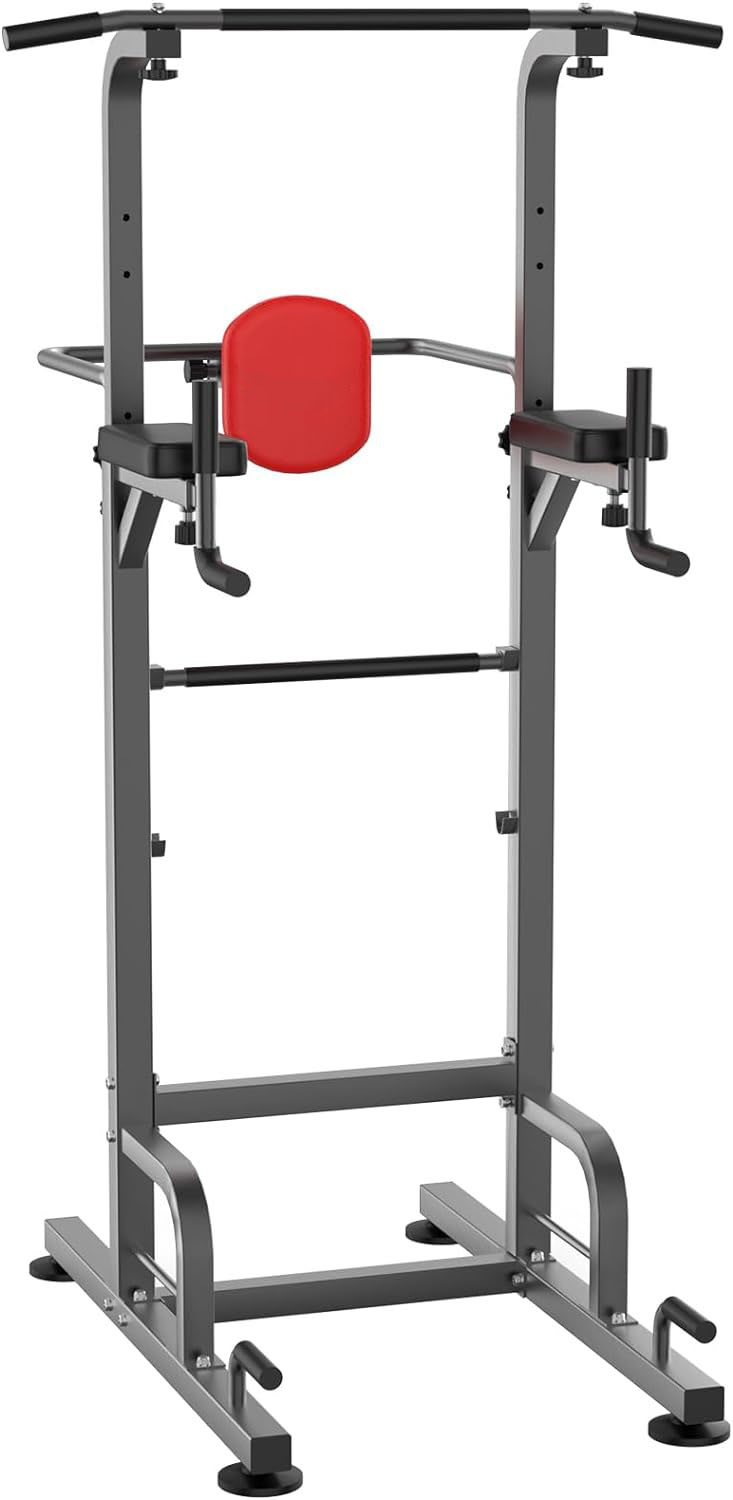 FHWMLH Tower PullUp & Dip Station 450LBS Capacity, Adjustable for