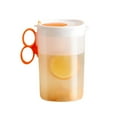 FHYNZ Basket Storage Plastic Water Pitcher with Flip Top Spout Lid