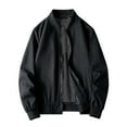FHYNZ Men'S Jacket Spring and Autumn Casual Men'S Handsome Pilot Zip Fx