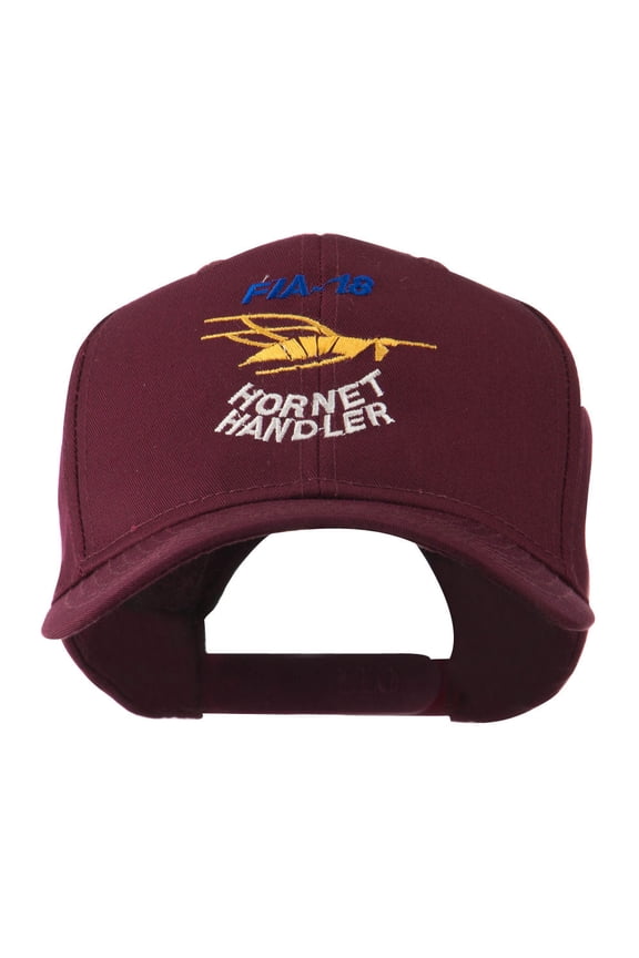 FIA 18 Hornet Handler with Image of a Hornet Embroidered Cap - Maroon OSFM
