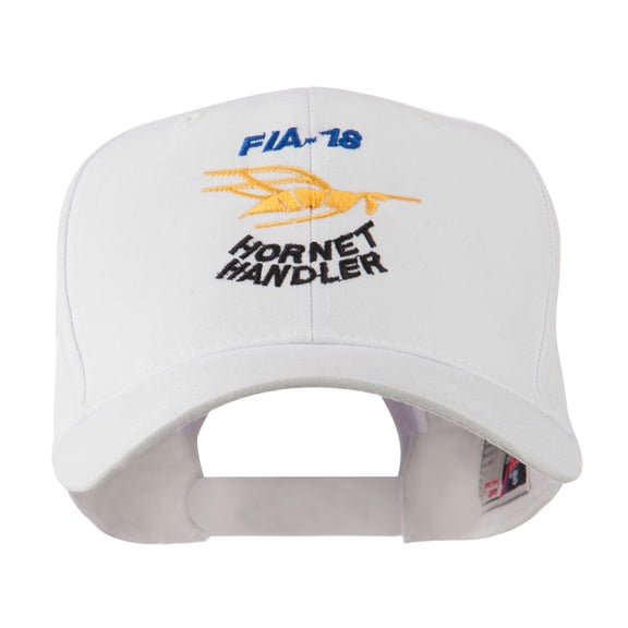 FIA 18 Hornet Handler with Image of a Hornet Embroidered Cap - White OSFM