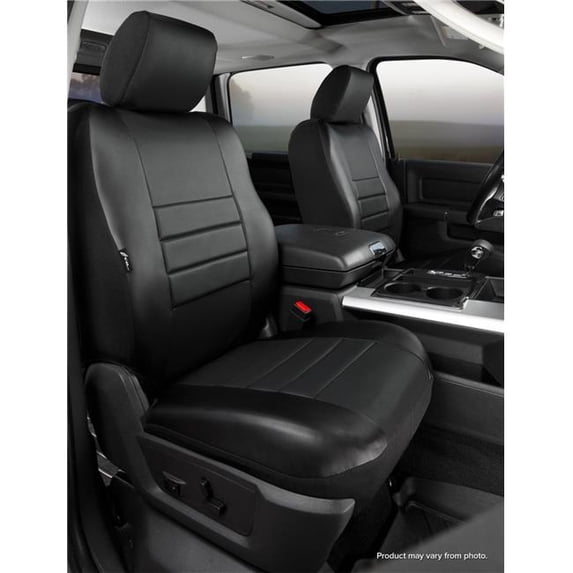 FIA 6772BLKBLK SL60 Series Leatherlite Front Bucket Seat Cover for 2022-2024 Ford Maverick, Black