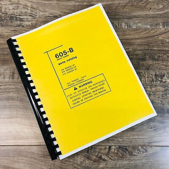 FIAT ALLIS CHALMERS 605-B 605B WHEEL LOADER PARTS MANUAL CATALOG BOOK ASSEMBLY