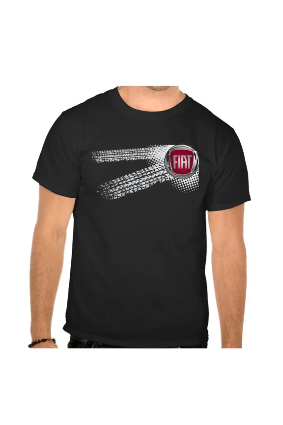 FIAT Auto Logo car Schwarz T-SHIRT -604