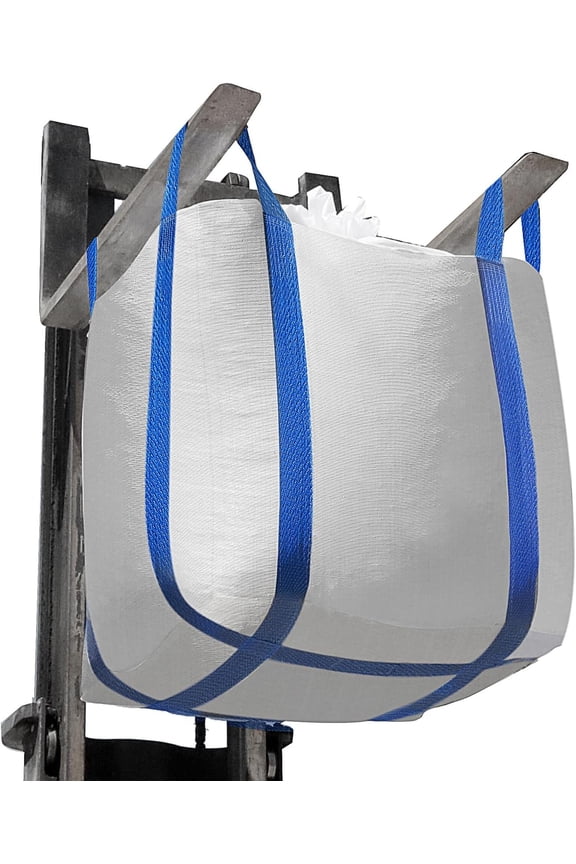 FIBC Bulk Bags,Holds up to 4400 lbs Construction Bags Heavy Duty,210-Gallon Woven Polypropylene Dumpster Bag for Industry Agriculture and Construction,Sealable Top