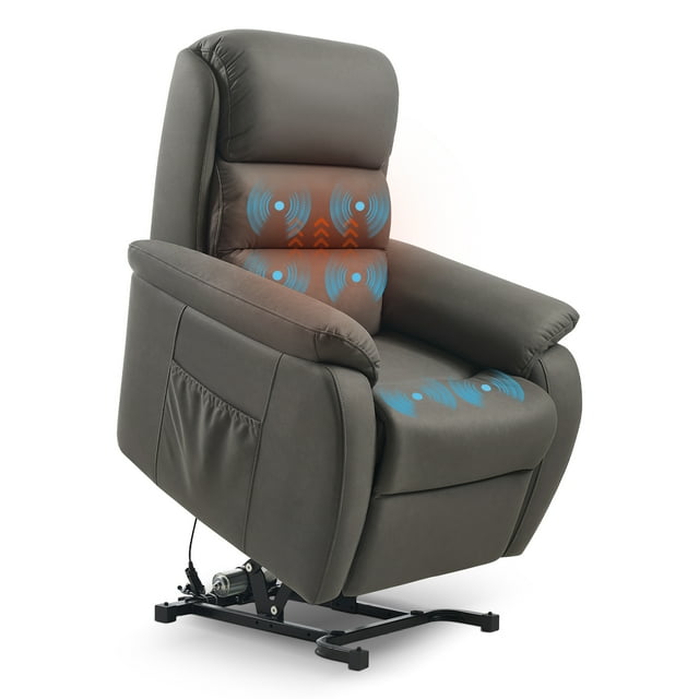 FIBO Electric Power Lift Recliner, Auto Lift & Recline, Wide for Big