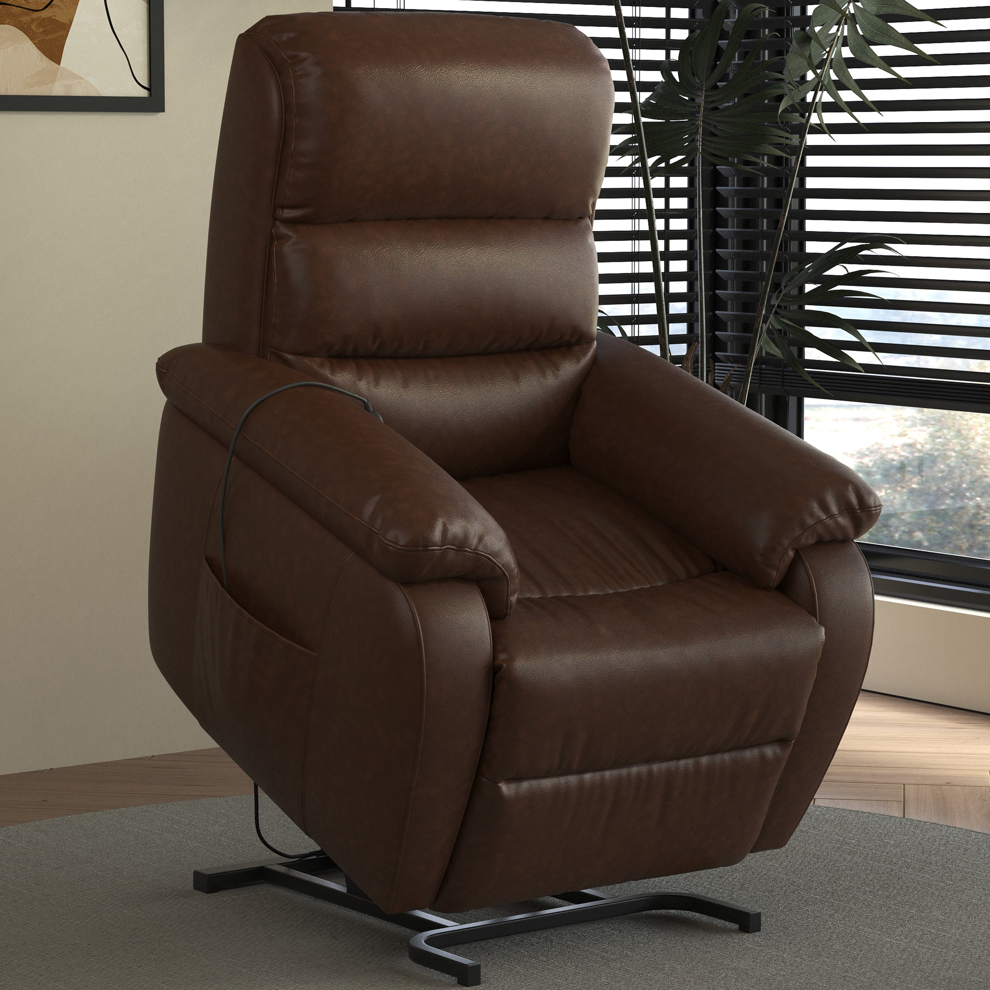 FIBO Electric Large Power Lift Recliner with Automatic Lift & Recline