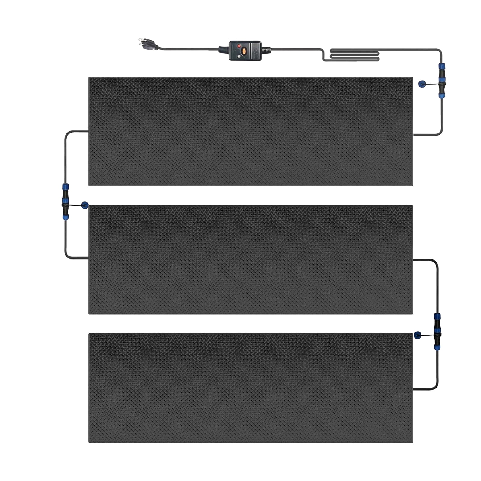 FICISOG 20" x 60" Snow Melting Mat, 3PK 3 in/h Melting Speed, Heated
