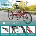 thumbnail image 1 of FICISOG 7 Speed Adult Tricycle for Women, 20/24/26 Inch Adult Trike with Basket, 3 Wheel Bikes for Adults Seniors, Cruise Trike for Shopping Picnic, 1 of 7