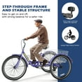 thumbnail image 1 of FICISOG Adult Tricycles for Men, 26 Inch 7 Speed 3 Wheel Bike for Adult w/Large Basket, Double-Wall Wheel Rims, Cruiser Trike for Seniors Shopping Picnic, 1 of 9