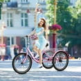 thumbnail image 1 of FICISOG Adult Tricycles for Women, 20 Inch 7 Speed 3 Wheel Bike for Adult w/Large Basket, Double-Wall Wheel Rims, Cruiser Trike for Seniors Shopping Picnic, 1 of 11