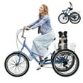 thumbnail image 1 of FICISOG Foldable Adult Tricycle for Women, 7 Speed Adult Folding Trikes with Rear Basket, Carbon Steel 3 Wheel Cruiser Bik with Double-Wall Wheel Rims for Women Men Seniors, 20"/24"/26", 1 of 9