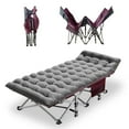 thumbnail image 1 of FICISOG Folding Camping Cots for Adults 900lbs Layer Oxford Sleeping Cots with Carry Bag & Mattres, 1 of 15