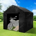 thumbnail image 1 of FICISOG Outdoor Portable Shed Storage Shelter,6x6ft Heavy Duty Bike Canopy Tent,Zipper Instant Waterproof Storage Shed with Roll-up Door for ATV,Motorcycle,Garden Tools, 1 of 9