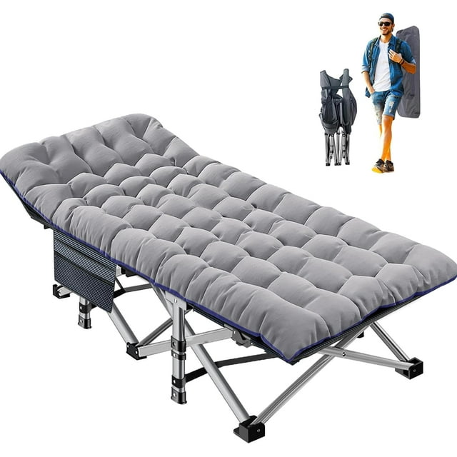 FICISOG Oversized XXL Folding Sleeping Cots for Adults, 900lb Loading