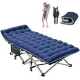 thumbnail image 1 of FICISOG Oversized XXL Folding Sleeping Cots for Adults, 900lb Loading Double-Layer 1200D, Heavy Duty Guest Bed W/Mattress & Carrying Bag, 1 of 9
