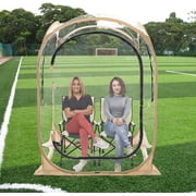 FICISOG Sports Tent Pop up Weather Pod, Outdoor Sport Pod Tent Shelter for up to 3 People, 51in Instant Weatherproof Pop up Tent with Clear View for Camping