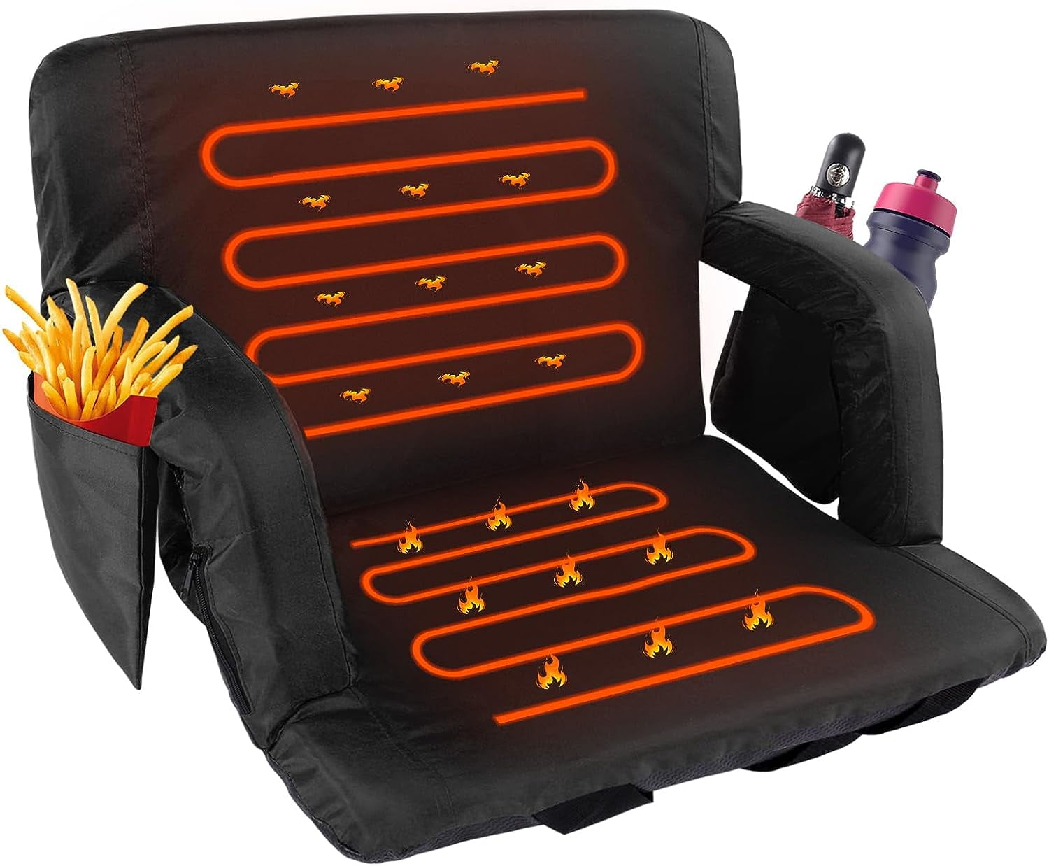 FICISOG Stadium Seats for Bleachers, Folding Portable Bleacher Seat