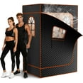 thumbnail image 1 of FICISOG Upgraded Portable Steam Sauna Room with 3L&1200W Steamer, Home Sauna Tent with Chair, 3.9'x2.9'x5.9' Extra Large Size 2-Person Spa Steam Sauna Box with Remote Control, 9 Levels Heating, 1 of 8
