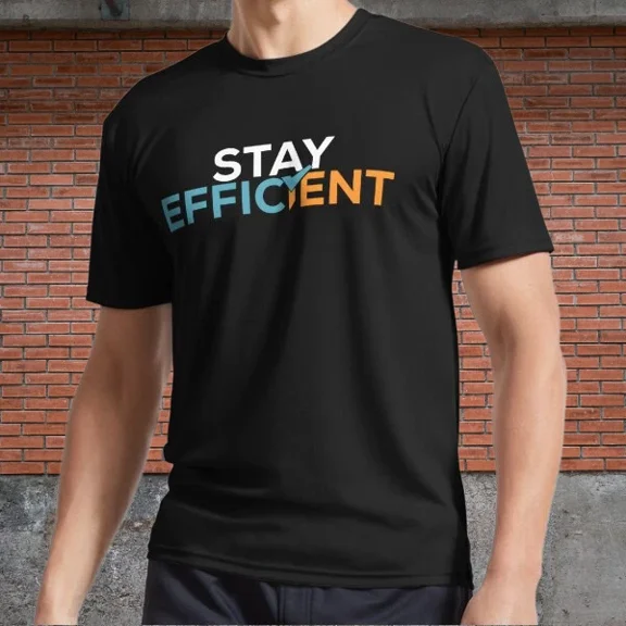 FICSIT Stay Efficient Motto Active Logo Men's T-Shirt Funny Size S to 5XL