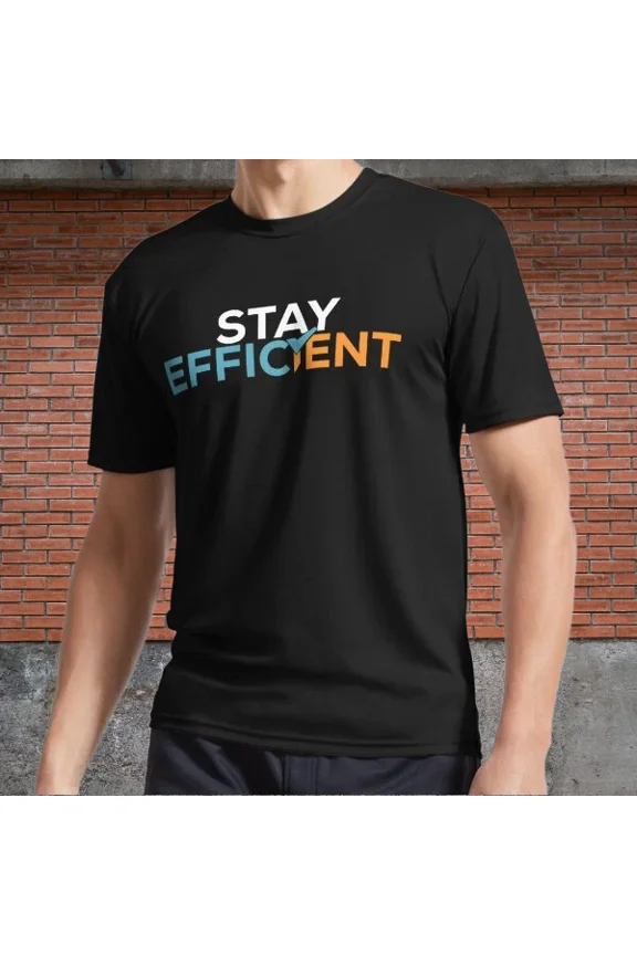 FICSIT Stay Efficient Motto Active Logo Men's T-Shirt Funny Size S to 5XL