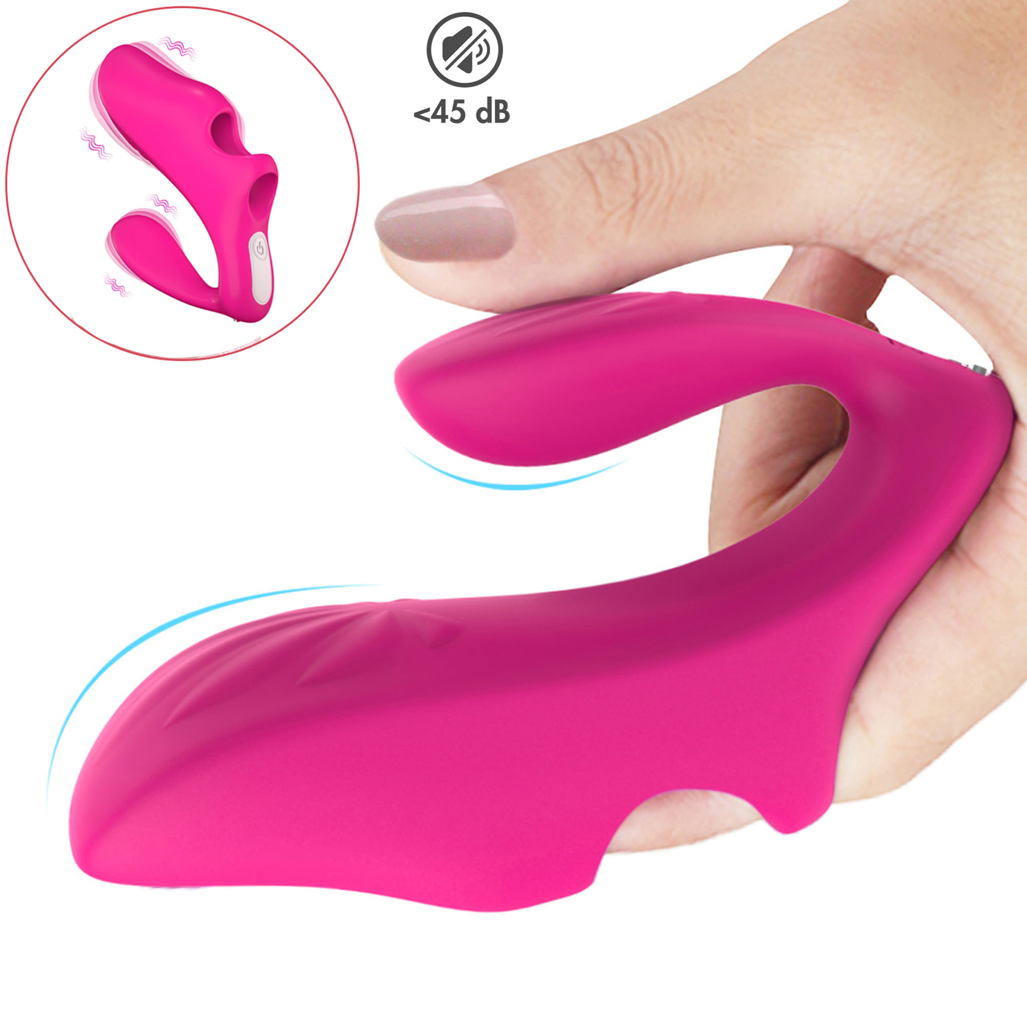 FIDECH Finger Vibrator for Women, G Spot Vibrator Silicone Finger Sleeve  Shape Clit Stimulator with 9 Vibrations, Adult Sex toys for Couples -  Walmart.com