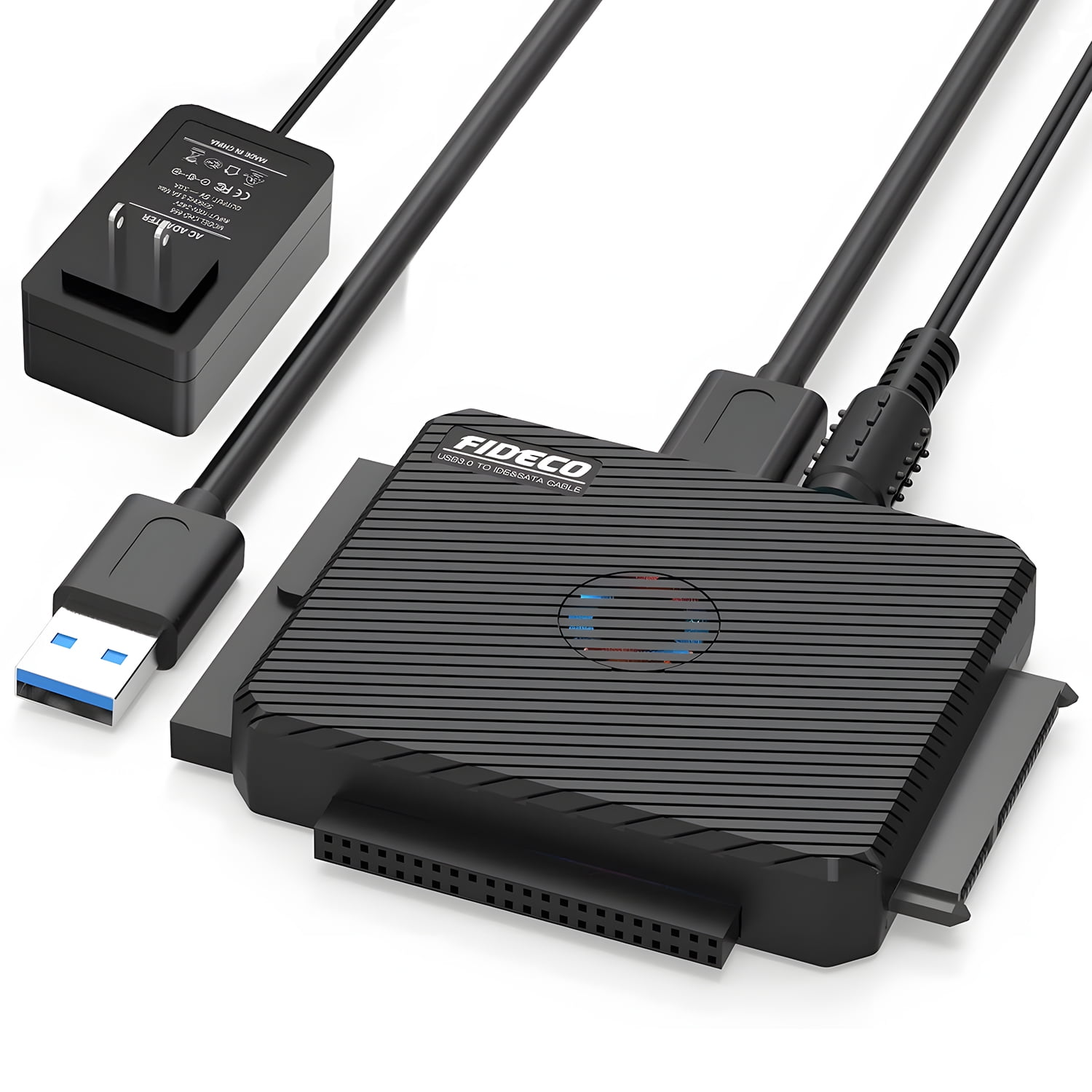 FIDECO Adaptateur Disque Dur USB 3.0 pour 2.5/ 3.5 HDD/SSD