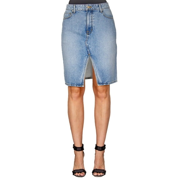 FIDELITY DENIM womens Geffen Blue Skirt, 26