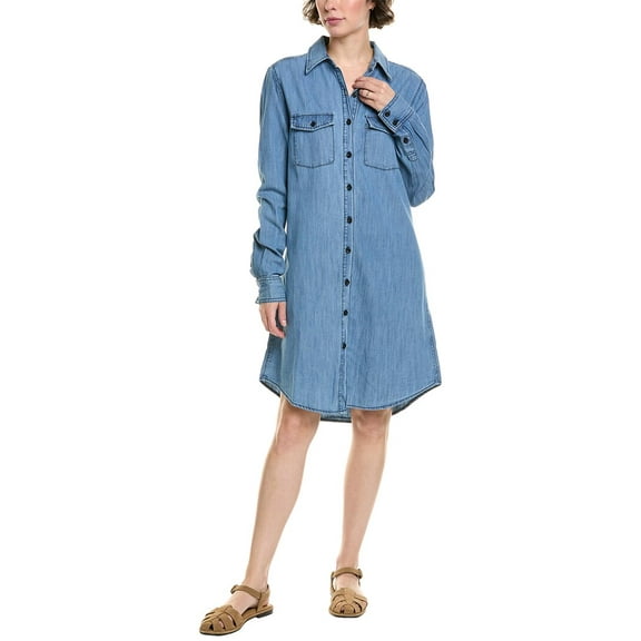 FIDELITY DENIM womens  Nash Shirtdress, xs, Blue