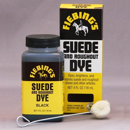 FIEBING'S SUEDE AND ROUGHOUT DYE FOR ALL LEATHER ARTICLES ALL COLORS 4 OZ