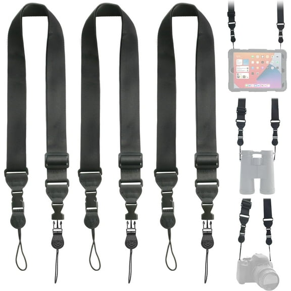 FIEIL 3 Pack Nylon iPad Strap, Adjustable Camera Neck Strap, Comfortable Shoulder Strap for iPad, Cellphone Tablet,