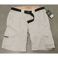 thumbnail image 1 of FIELD & STREAM LIGHTWEIGHT TRAIL CARGO QUICK DRY BELTED SHORTS (Cement, Small), 1 of 1